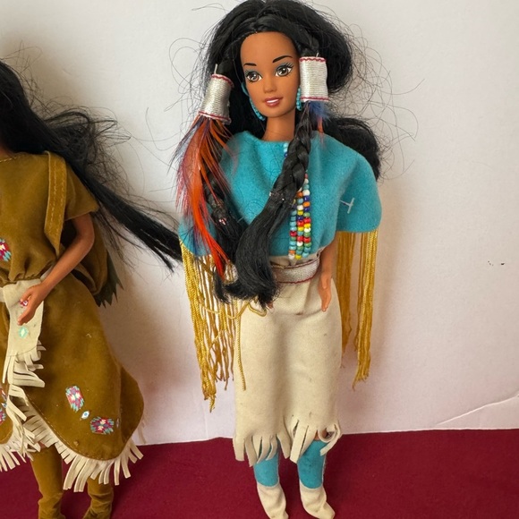 2 Vintage 1966 Barbie Doll Native American Special Edition Dolls of the World - Picture 3 of 14